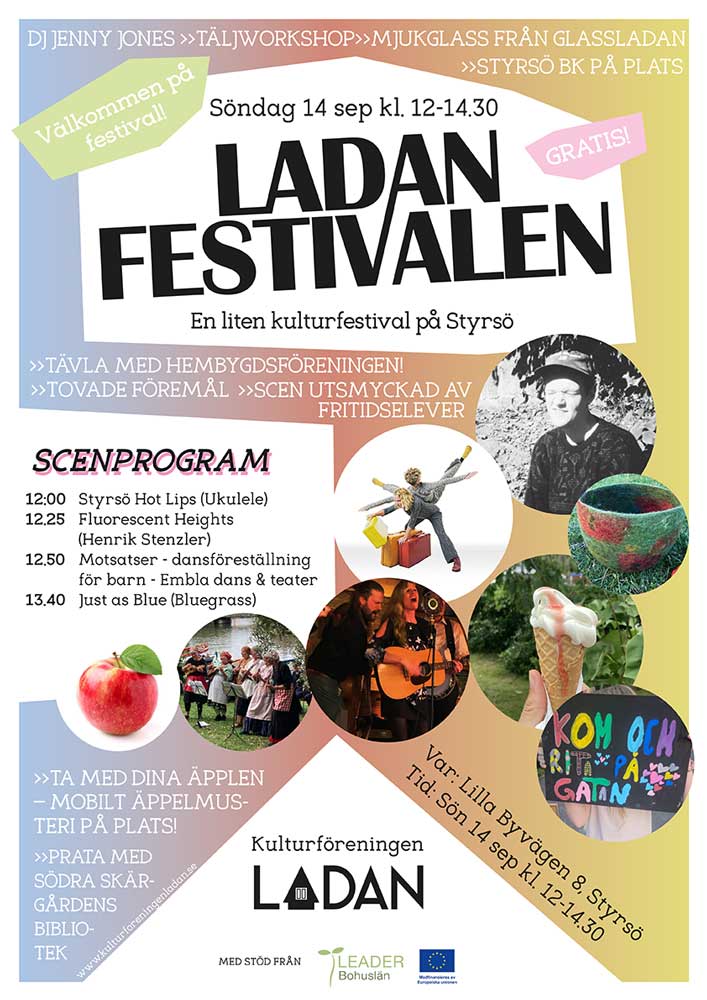 Festivalaffisch för Ladanfestivalen